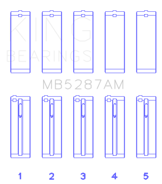 King Engine Bearings MB5287AM KING Main Bearings