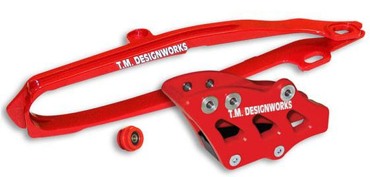 T.M. Designworks DCK-OR7-RD Dirt Cross Multi-Purpose Chain Slide-N-Guide Kit FE1 Guide - Red
