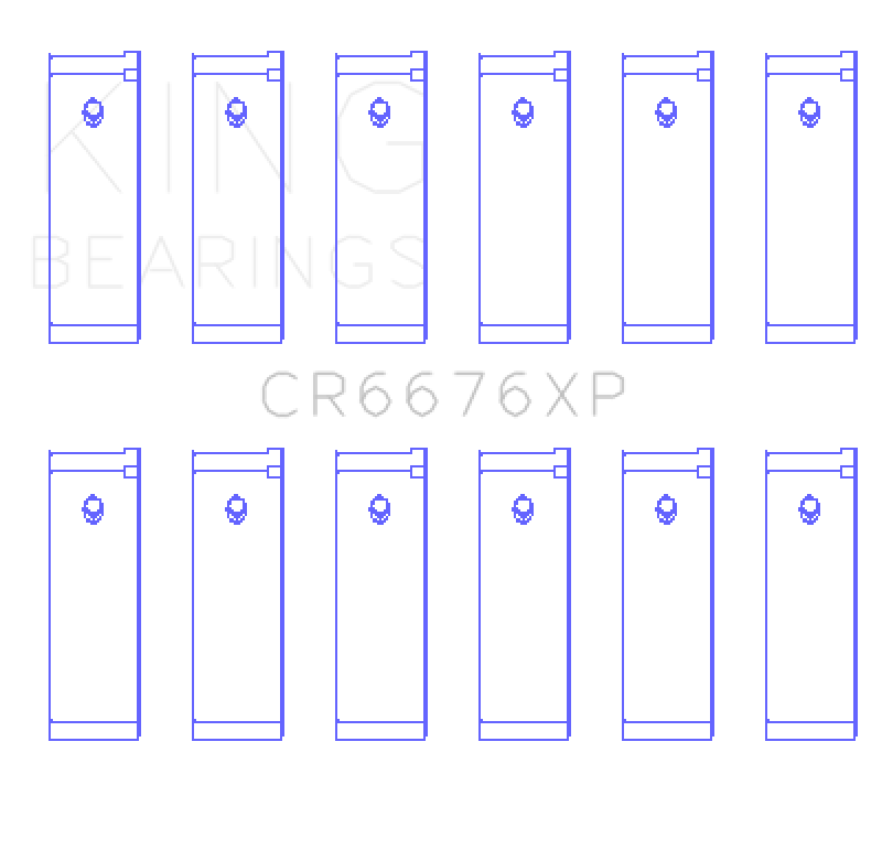 Load image into Gallery viewer, King Engine Bearings CR6676XPSTDX KING Performance Rod Bearings
