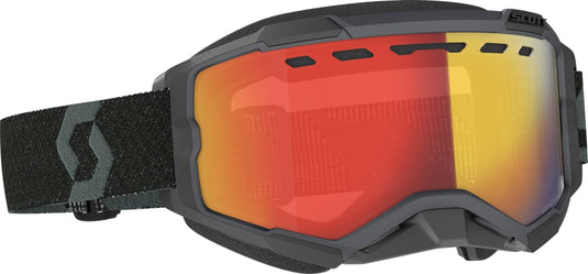 Black / Enhancer Red Chrome Lens
