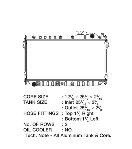 Csf 2862 CSF Radiators - Aluminum