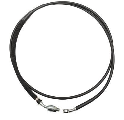 Drag Specialties 0661-0004 Stainless Steel Hydraulic Clutch Line - 76 1/8in. (+6) - Black