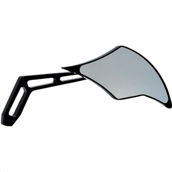 Pro-One Performance 102301AB Large Flame Mirror - Right - Black Anodized