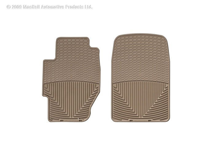 Weathertech W34TN WT Rubber Mats - Front - Tan