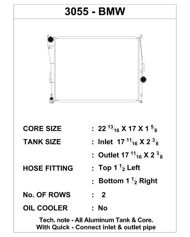 Load image into Gallery viewer, Csf 3055 CSF Radiators - Aluminum
