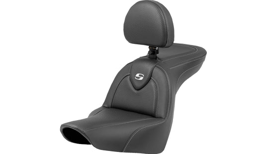 Saddlemen 818-29-185BR Roadsofa Carbon Fiber Seat - with Backrest
