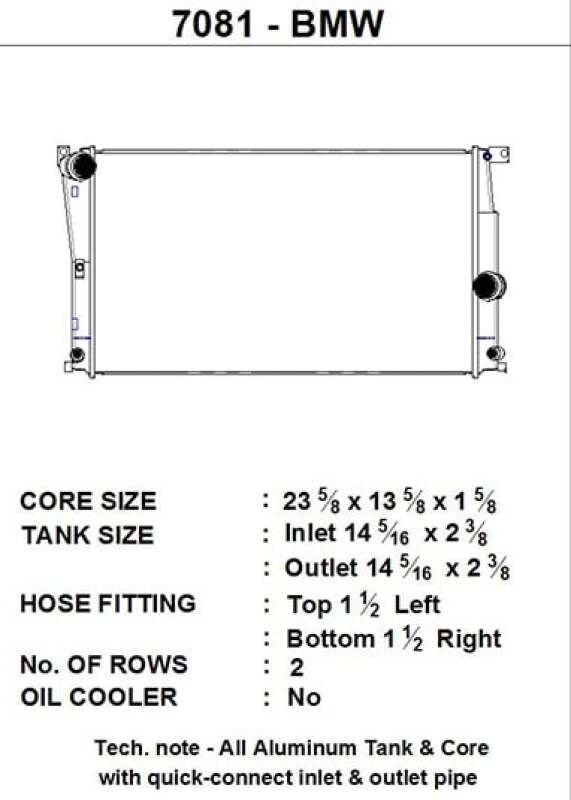 Load image into Gallery viewer, Csf 7081 CSF Radiators - Aluminum

