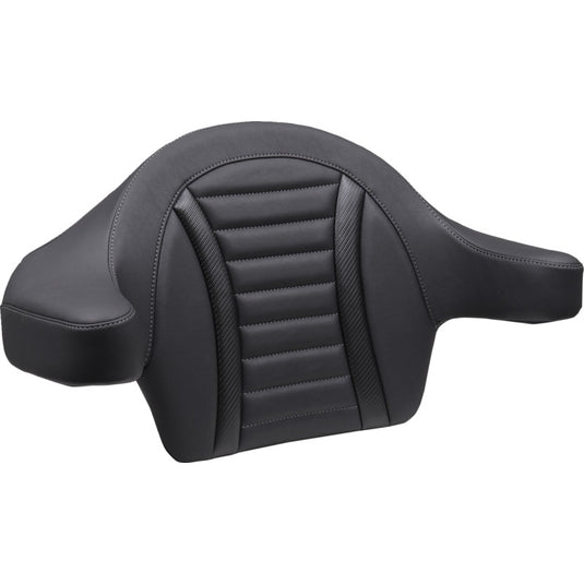 Mustang 88403GM Deluxe Extended Passenger Arm Backrest - Black/Gunmetal Stitching