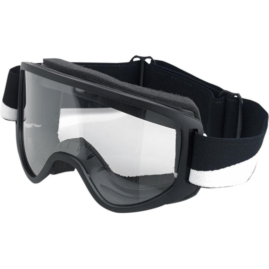 Lightning Bolt Black/White / Clear Lens