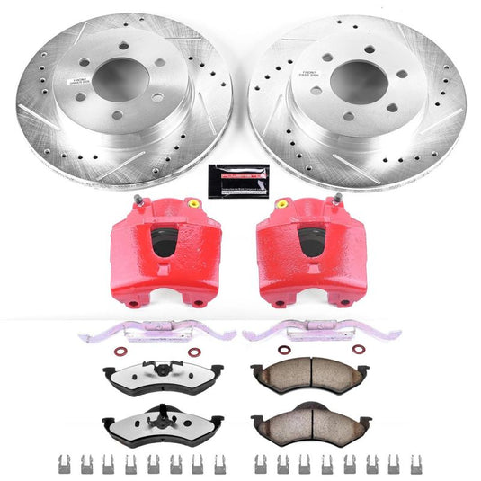 Powerstop KC2139-36 PSB Z36 Truck & Tow Kit w/Cals