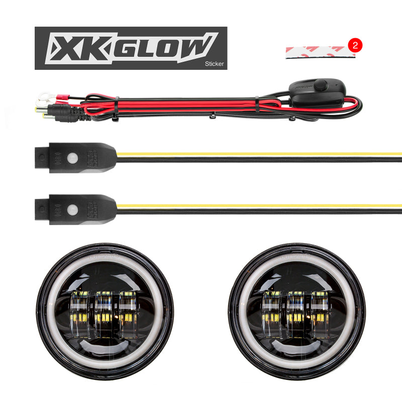 Load image into Gallery viewer, Xkglow XK042011-W XKG Moto Headlights
