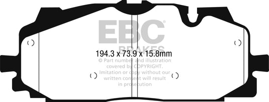 Ebc DP22277 EBC Greenstuff Brake Pad Sets