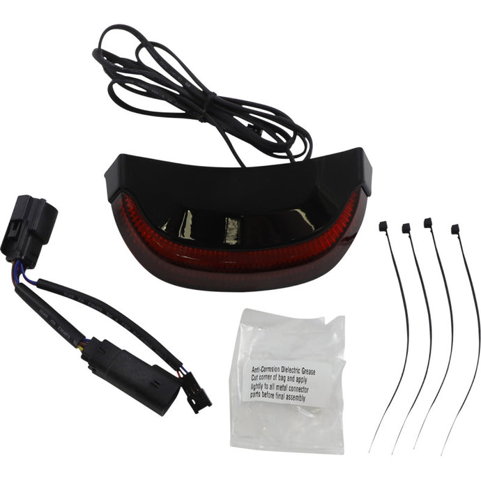 Ciro 40174 Crown Taillight - Black Housing/RedLens