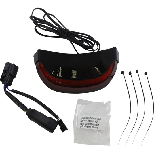 Ciro 40174 Crown Taillight - Black Housing/RedLens