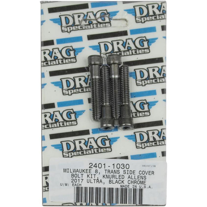 Drag Specialties 2401-1030 Transmission Side Cover Bolt Kit - Knurled
