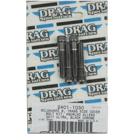 Drag Specialties 2401-1030 Transmission Side Cover Bolt Kit - Knurled