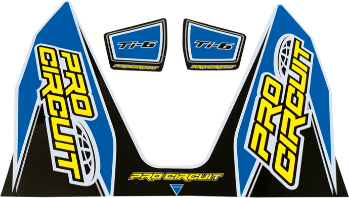 Pro Circuit DC22TI6-LB Ti-6 Exhaust Decal - Light Blue