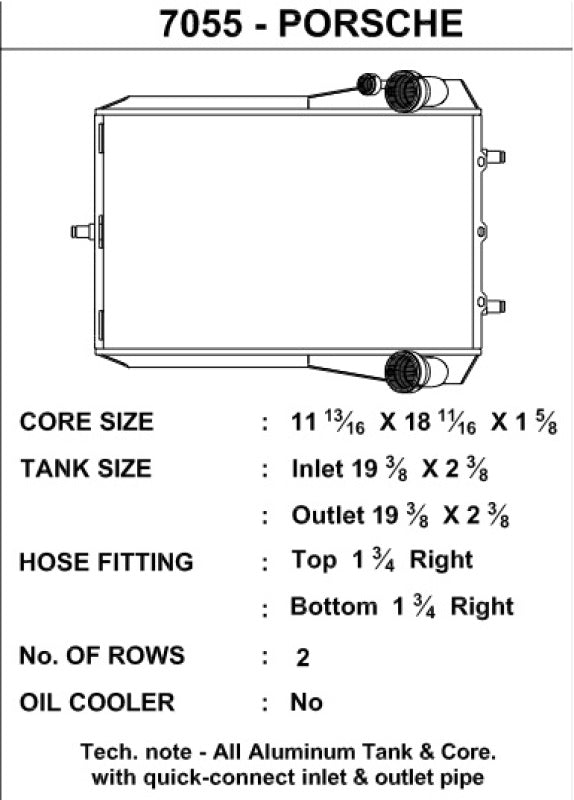 Load image into Gallery viewer, Csf 7055 CSF Radiators - Aluminum
