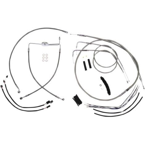 Magnum 589251 Stainless Steel XR Handlebar Installation Kit for 12-14in. Ape