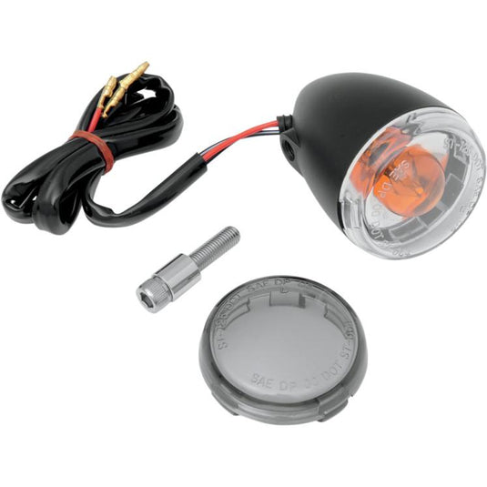 Drag Specialties 2020-0417 Front DOT-Approved Turn Signal - Matte Black
