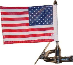 Pro Pad RFM-SQ Sport Rack Square Mount With 6in.x9in. USA Flag
