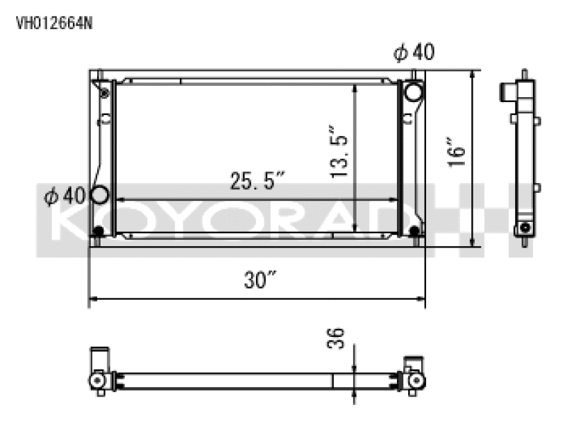 Load image into Gallery viewer, Koyo VH012664N KOY Racing Radiators
