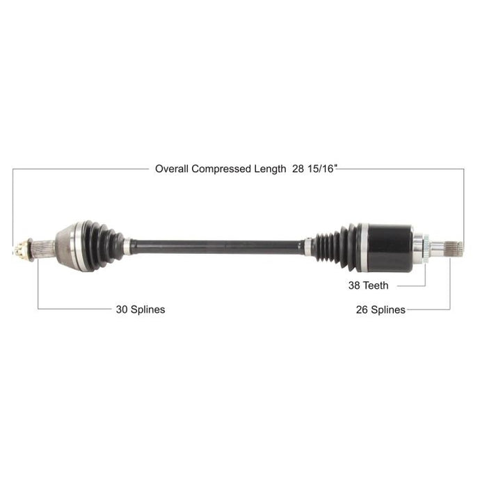 Tytaneum HON-6051HD Heavy Duty CV Axle