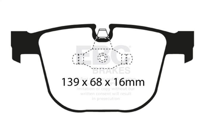 Ebc DP41451R EBC Yellowstuff Brake Pad Sets