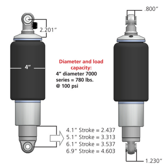 Ridetech 21140701 RID HQ Air Shock Kits
