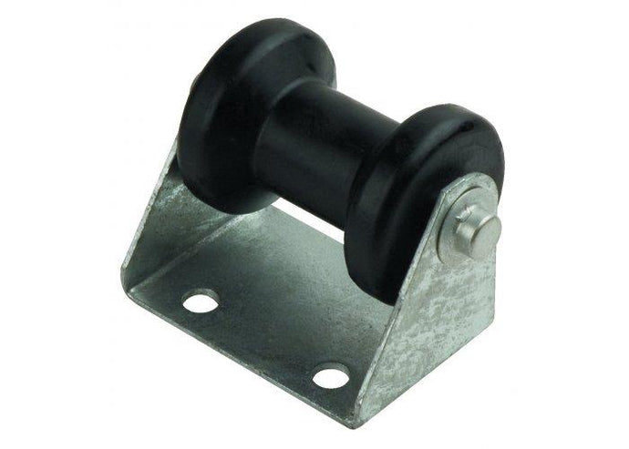 C.E. Smith 32110G Stationary Keel Roller Bracket for 2in. Wide Tongue - 2-3/4in. Hole Centered - 4in. Roller