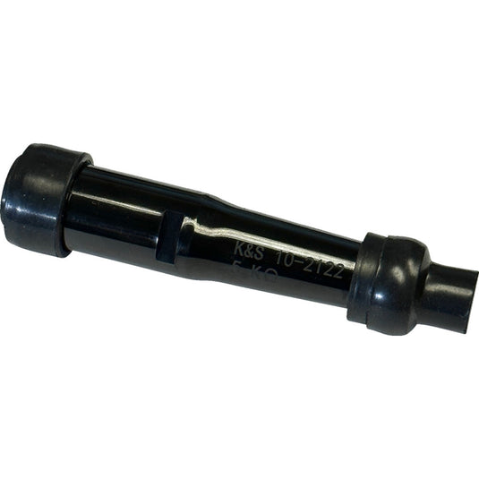 K&S Technologies 10-2122 Spark Plug Resistor Cover - Straight Type - 14mm. - Black