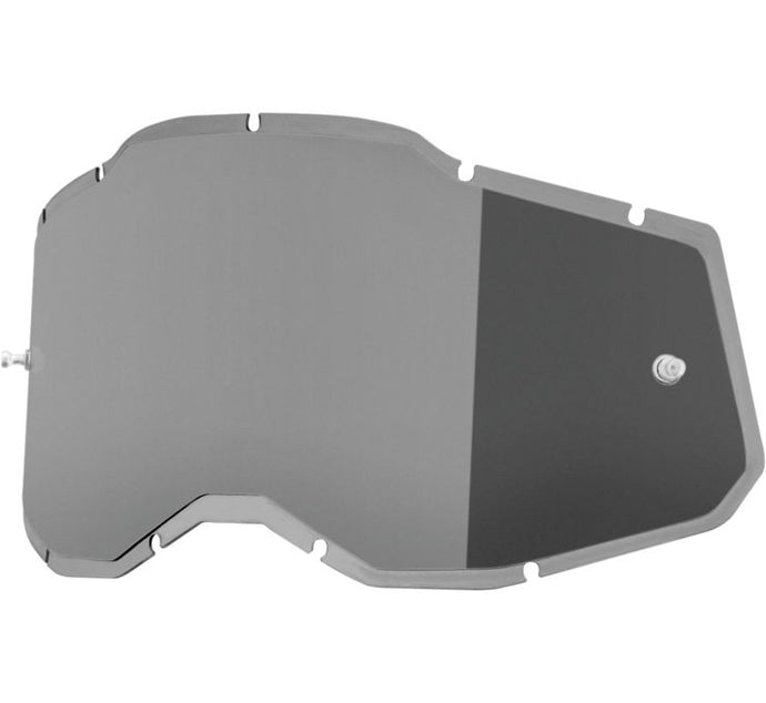 100% Replacement Injected Lenses for Adult Racecraft 2/Accuri 2/Stratus 2 Goggles - Silver Mirror