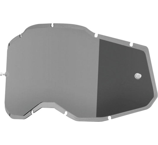 100% Replacement Injected Lenses for Adult Racecraft 2/Accuri 2/Stratus 2 Goggles - Silver Mirror