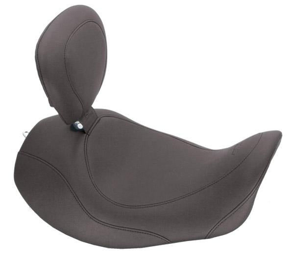 Mustang 76707 Wide Tripper Forward Solo Seat - Smooth - Black