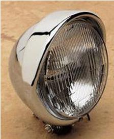 Drag Specialties DS-280095 5 3/4in Headlight with Built-In Visor