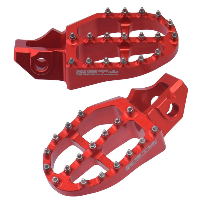 Drc ZE93-1822 Aluminum Footpegs - Red