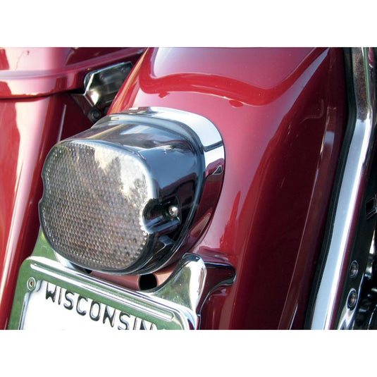 Drag Specialties 2010-0770 LED Low-Profile Smoke Lens Taillight  with Bottom Tag Light