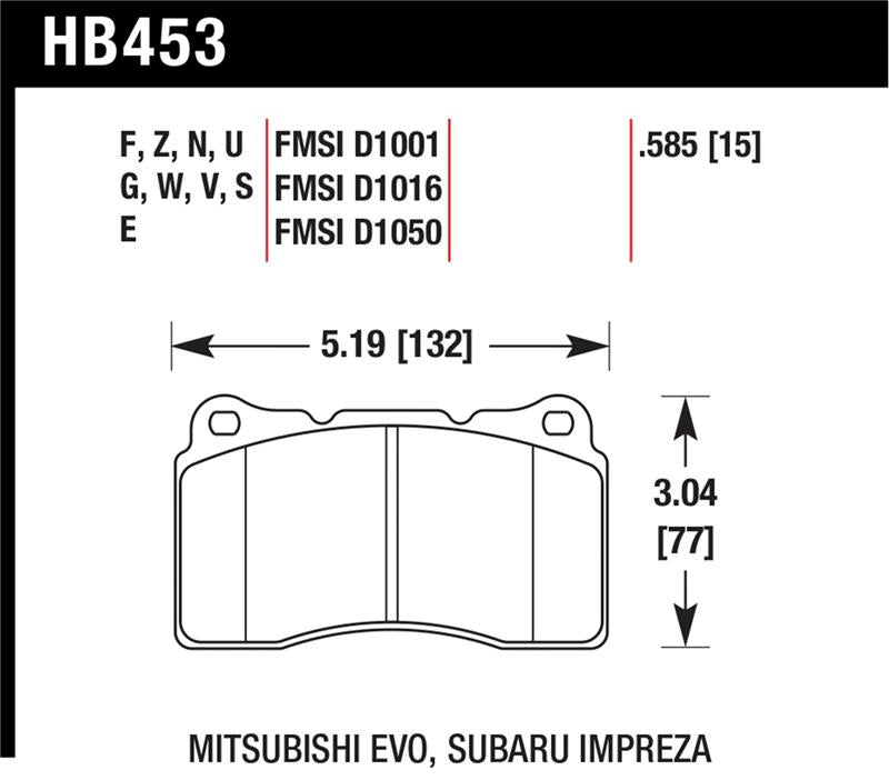 Load image into Gallery viewer, Hawk Performance HB453F.585 HAWK HPS Brake Pad Sets
