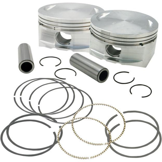 S&S Cycle 106-5793 Forged Piston Kit for 89ci. Stroker Kit - Flat Top - Standard Bore 3 1/2in. - .030in. Oversized
