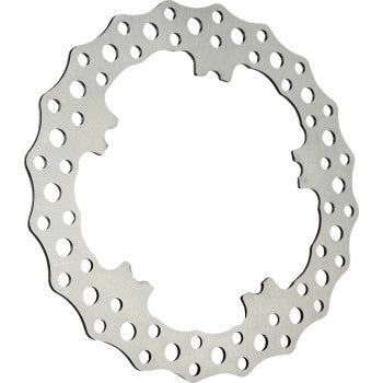 Arlen Ness 300-040 Jagged Floating Rotor - Silver