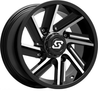 Sedona A85B-47056-43S Chopper Black Wheel - 14x7 - 4+3 Offset - 4/156 12mm Tapered Lug