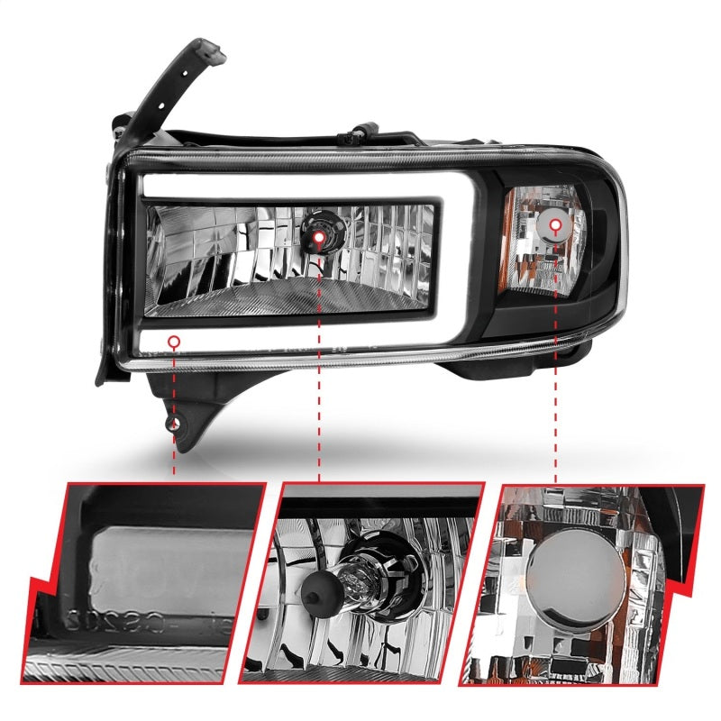 Load image into Gallery viewer, Anzo 111554 ANZ Crystal Headlights
