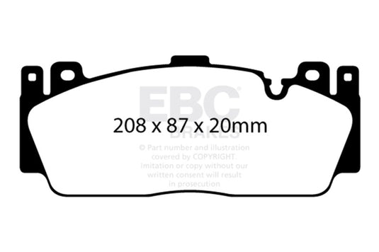 Ebc DP42148R EBC Yellowstuff Brake Pad Sets