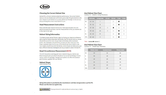 Arai Helmet Contour-X Mark Helmet