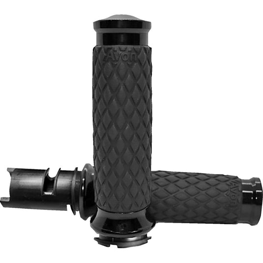 Avon Grips DIA-65-ANO-F24 Diamond Contour Grips (Black)