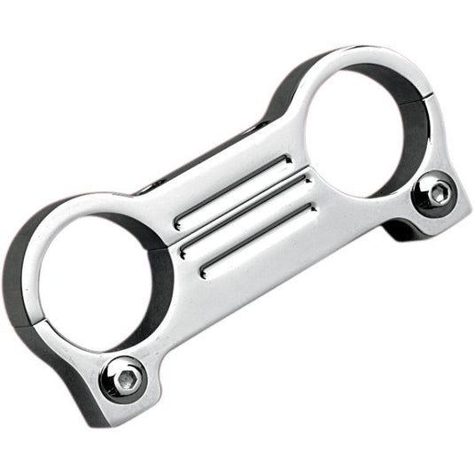 Accutronix GM102-C Gauge Mount Adapter for 1in. T-Bar Handlebars - Chrome