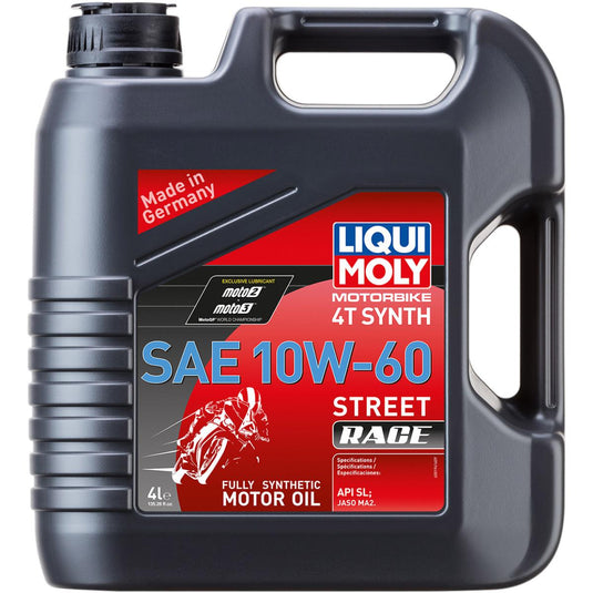 Liqui Moly 20303 4T Synthetic Street Race Motor Oil - 10W-60 - 20L
