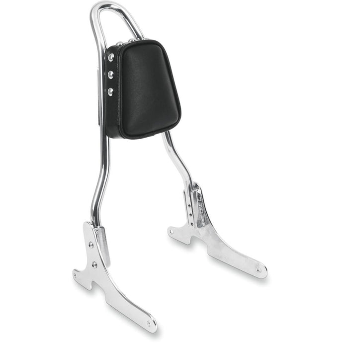 Drag Specialties 0822-0340 Tapered Backrest Pad for Round Sissy Bar - Smooth with Studs