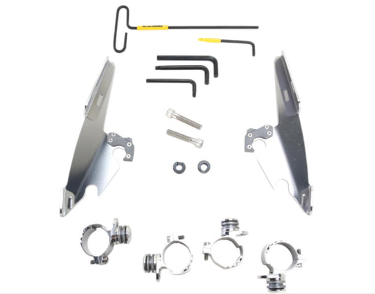 Memphis Shades MEK2009 Trigger-Lock Mount Kit for Batwing Fairing - Polished