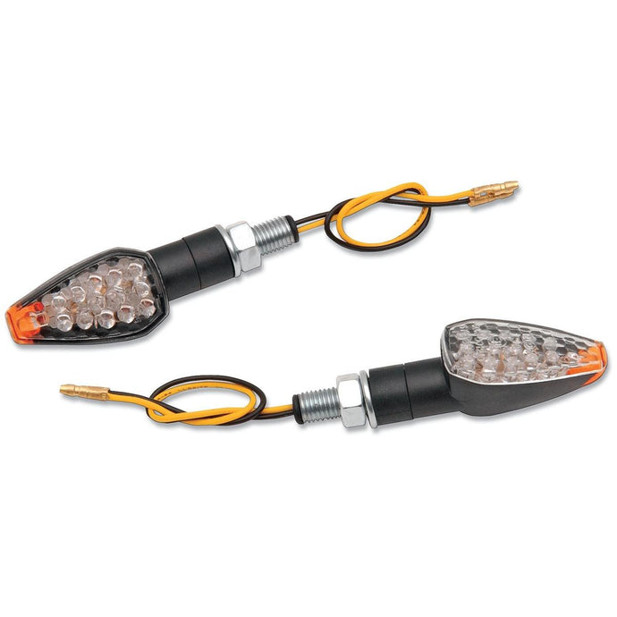 K&S Technologies 25-8945 LED Ultra Mini Stalk Marker Lights - Triangle with Short Stem Black Body
